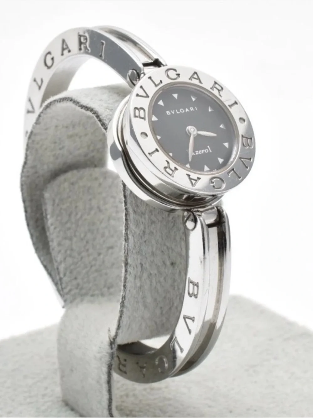 BVLGARI B-Zero1 BZ22S Silver Black Dial Woman's Quartz . Italy